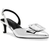 Anne Klein Bernette Bow Pump In Silver