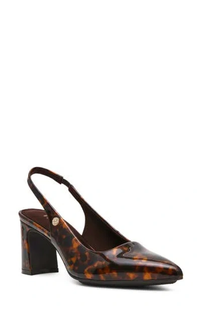 Anne Klein Bethie Faux Leather Slingback Pump In Black
