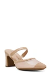 Anne Klein Beulah Pointed Toe Pump In Biscotti Mesh