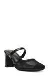 Anne Klein Beulah Pointed Toe Pump In Black Mesh