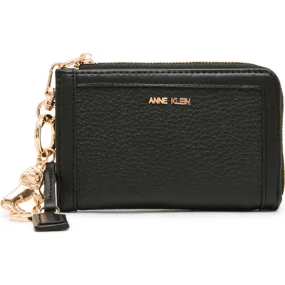 Anne Klein Bifold Wallet With Charms In Black