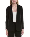 Anne Klein Single-button Notched-lapel Blazer In Black