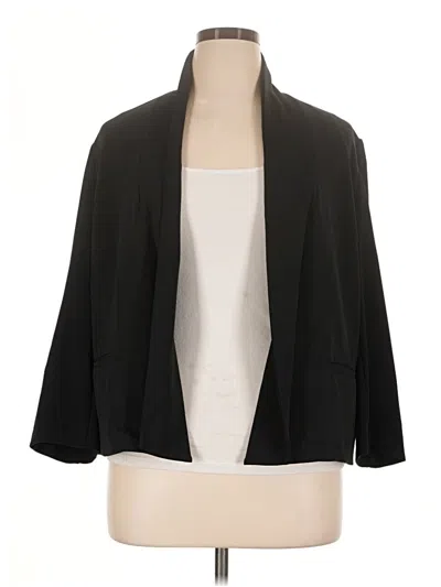 Pre-owned Anne Klein Blazer Jacket In Black