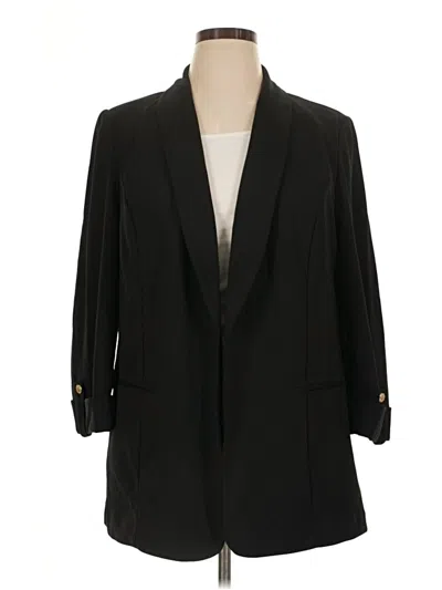 Pre-owned Anne Klein Blazer Jacket In Black