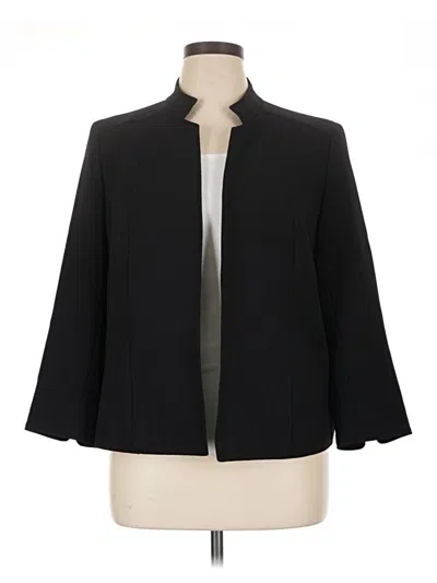 Pre-owned Anne Klein Blazer Jacket In Black