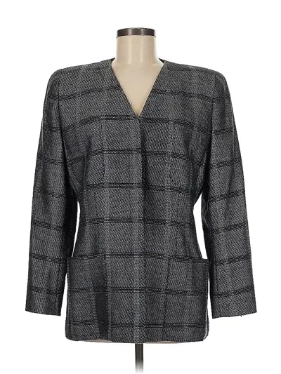 Pre-owned Anne Klein Blazer Jacket In Blue