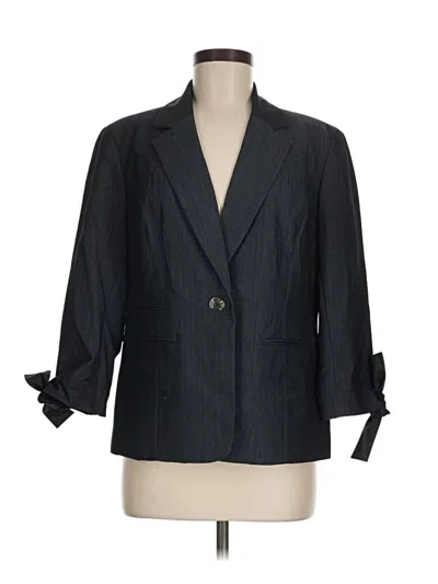 Pre-owned Anne Klein Blazer Jacket In Blue