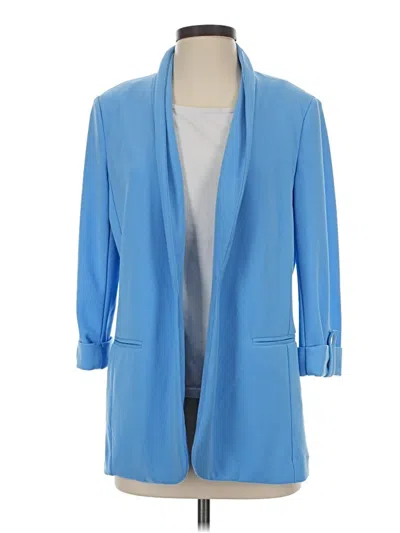 Pre-owned Anne Klein Blazer Jacket In Blue