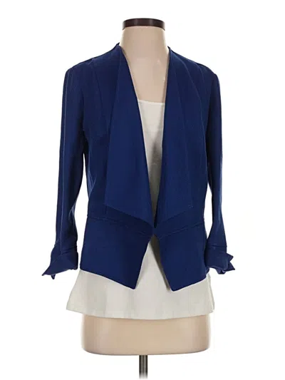 Pre-owned Anne Klein Blazer Jacket In Blue