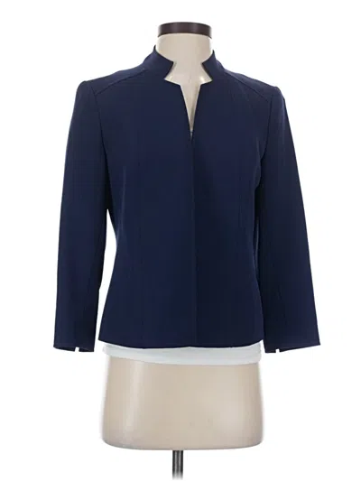 Pre-owned Anne Klein Blazer Jacket In Blue
