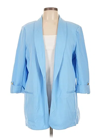 Pre-owned Anne Klein Blazer Jacket In Blue