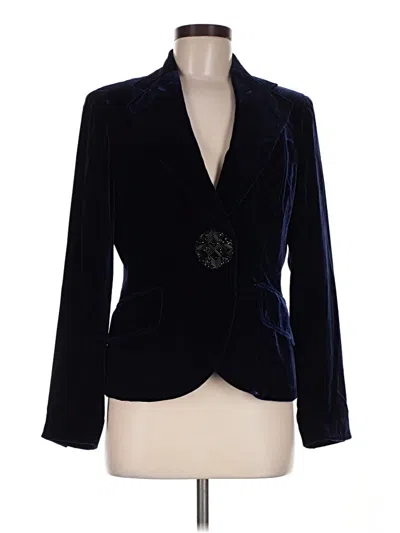 Pre-owned Anne Klein Blazer Jacket In Blue