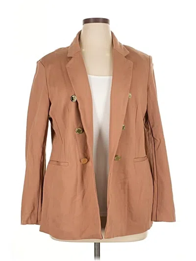 Pre-owned Anne Klein Blazer Jacket In Brown