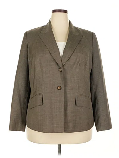 Pre-owned Anne Klein Blazer Jacket In Brown