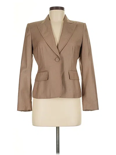 Pre-owned Anne Klein Blazer Jacket In Brown