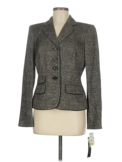 Pre-owned Anne Klein Blazer Jacket In Gold