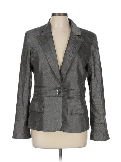 Pre-owned Anne Klein Blazer Jacket In Gray