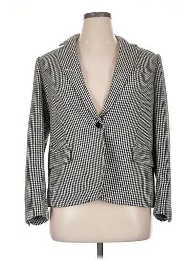 Anne Klein Blazer Jacket In Gray