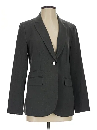 Pre-owned Anne Klein Blazer Jacket In Gray