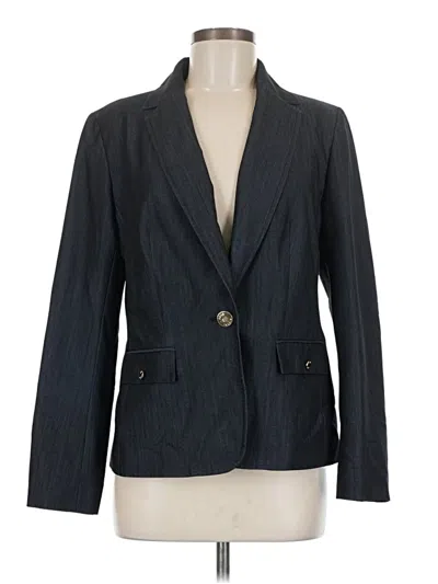 Pre-owned Anne Klein Blazer Jacket In Gray