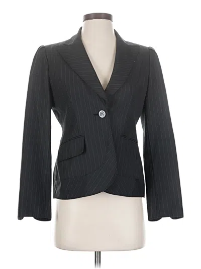 Pre-owned Anne Klein Blazer Jacket In Gray