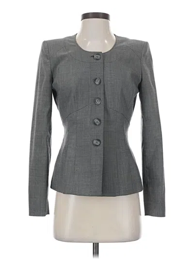 Pre-owned Anne Klein Blazer Jacket In Gray