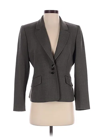 Pre-owned Anne Klein Blazer Jacket In Gray