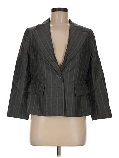Pre-owned Anne Klein Blazer Jacket In Gray