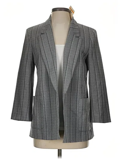 Anne Klein Blazer Jacket In Gray