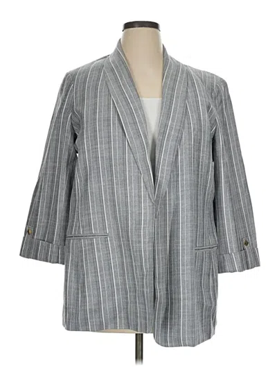 Pre-owned Anne Klein Blazer Jacket In Gray