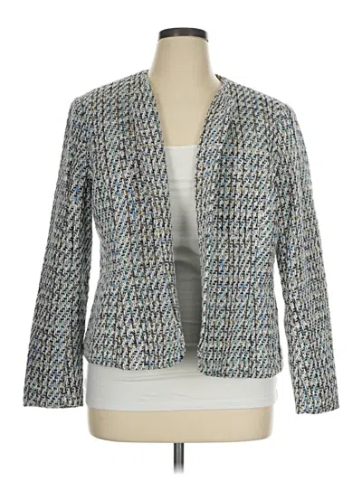 Pre-owned Anne Klein Blazer Jacket In Gray