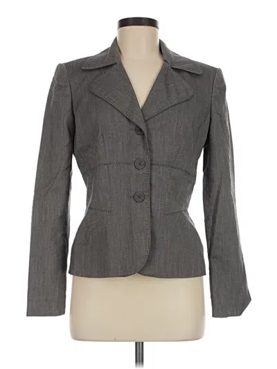 Pre-owned Anne Klein Blazer Jacket In Gray