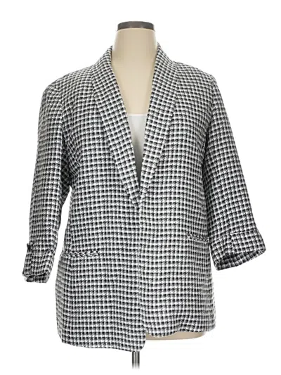 Pre-owned Anne Klein Blazer Jacket In Gray