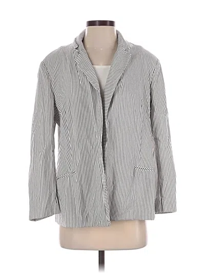 Pre-owned Anne Klein Blazer Jacket In Gray