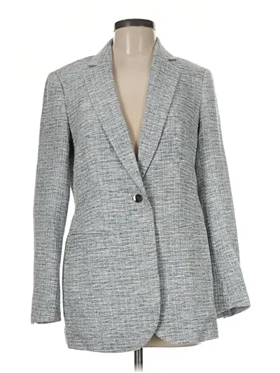 Pre-owned Anne Klein Blazer Jacket In Gray