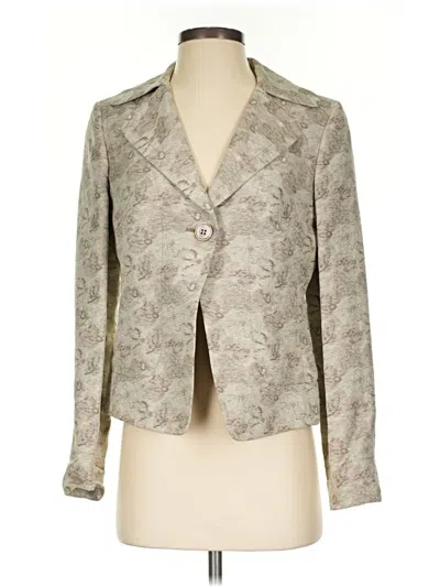 Pre-owned Anne Klein Blazer Jacket In Gray