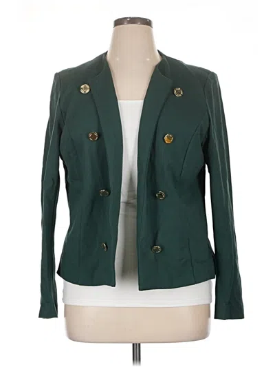 Pre-owned Anne Klein Blazer Jacket In Green