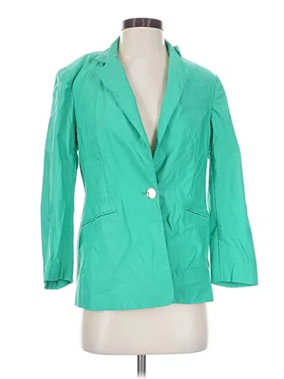 Pre-owned Anne Klein Blazer Jacket In Green