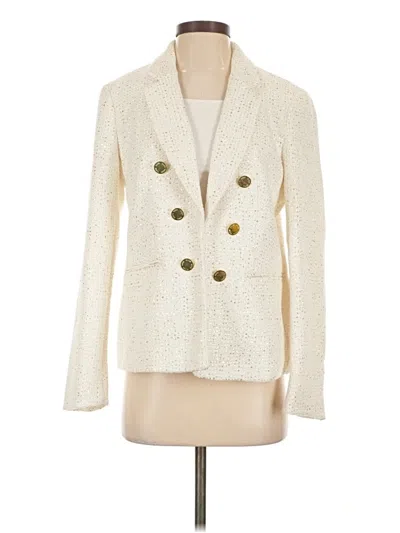 Pre-owned Anne Klein Blazer Jacket In Ivory