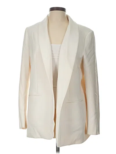 Pre-owned Anne Klein Blazer Jacket In Ivory