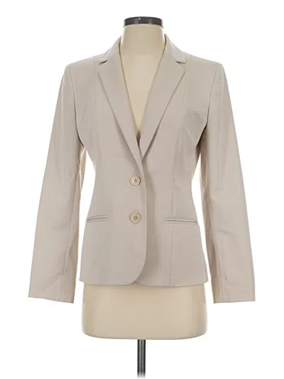 Pre-owned Anne Klein Blazer Jacket In Ivory