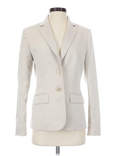 Pre-owned Anne Klein Blazer Jacket In Ivory