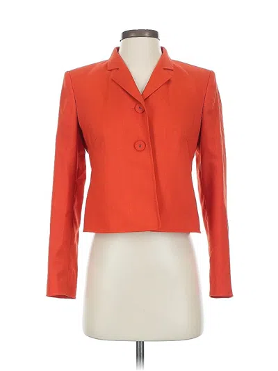 Pre-owned Anne Klein Blazer Jacket In Orange