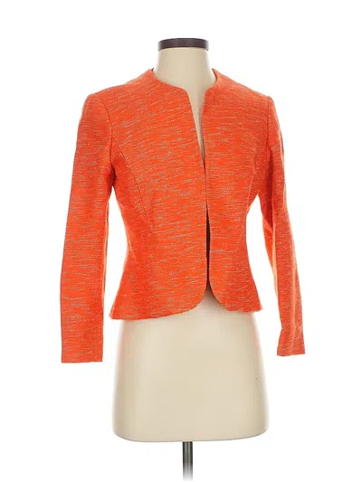 Pre-owned Anne Klein Blazer Jacket In Orange