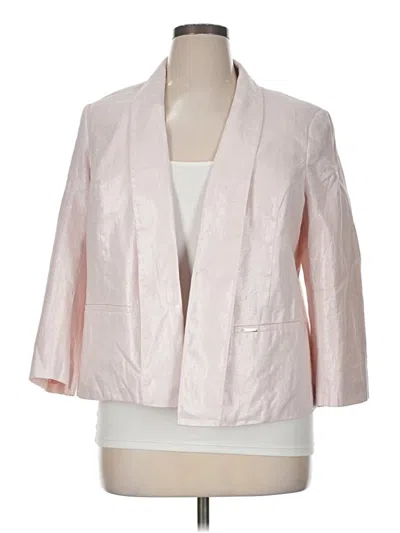Anne Klein Blazer Jacket In Pink