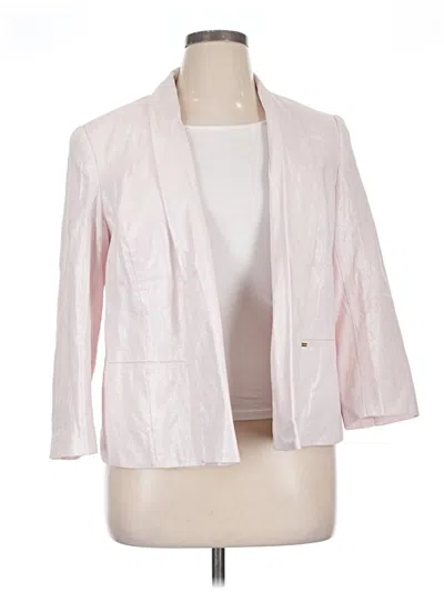 Pre-owned Anne Klein Blazer Jacket In Pink