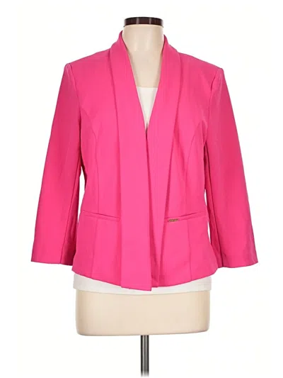 Pre-owned Anne Klein Blazer Jacket In Pink