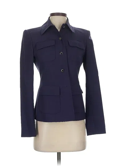 Pre-owned Anne Klein Blazer Jacket In Purple