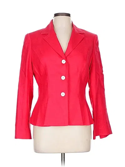 Pre-owned Anne Klein Blazer Jacket In Red