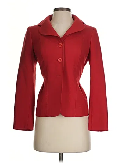 Pre-owned Anne Klein Blazer Jacket In Red